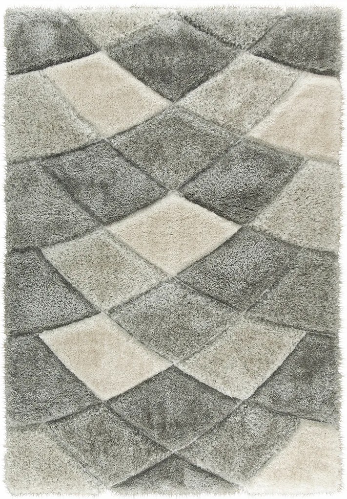 Shaggy Szőnyeg Világos Szürke Puha Vastag Hálószoba California 160x220 cm