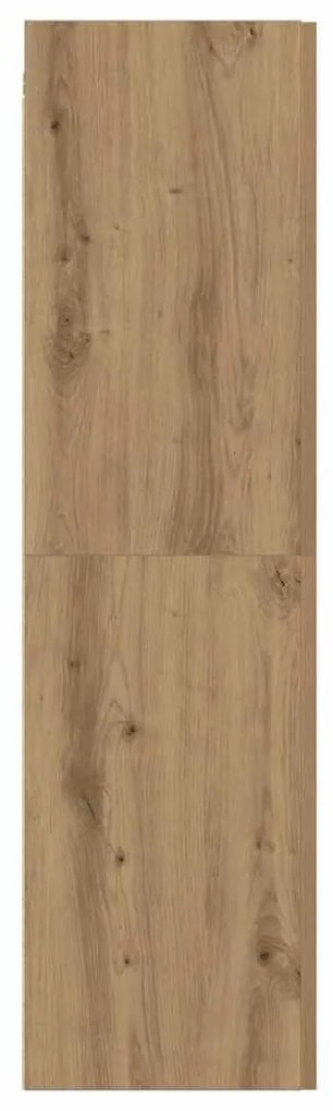 kézműves tölgy színű szerelt fa TV-szekrény 30,5 x 30 x 110 cm