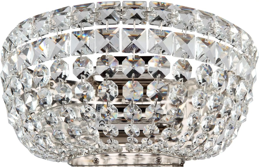 Maytoni glamour kristály fali lámpa basfor nikkel mydia100-wl-02-n