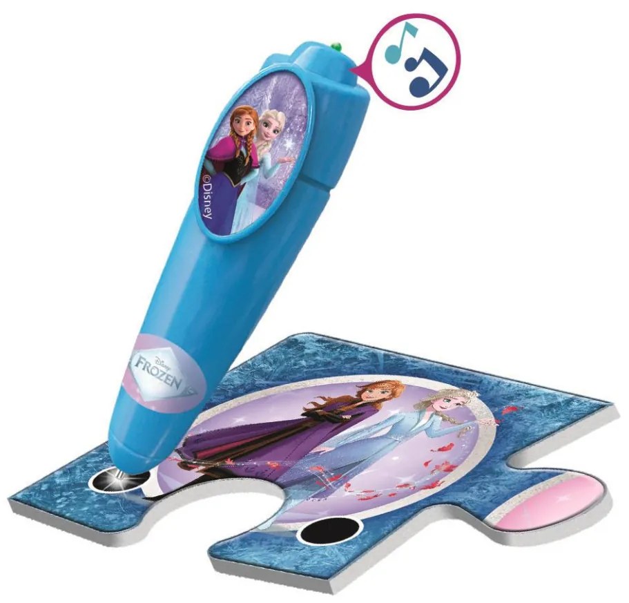 Disney Jégvarázs Ice Kingdom interaktív 24 db-os puzzle Clementoni