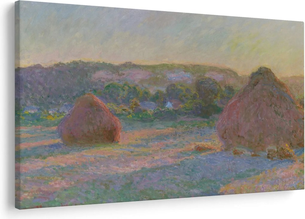 Kép - Claude Monet, Stacks of Wheat (End of Summer) , reprodukciók (90x60 cm)