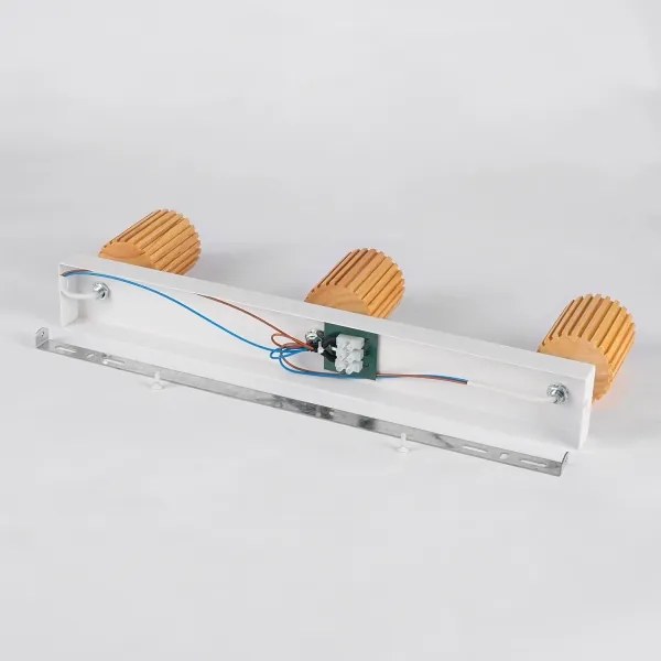 Brilagi - Spotlámpa MODERN WOOD 3xGU10/8W/230V kaucsukfa/fehér