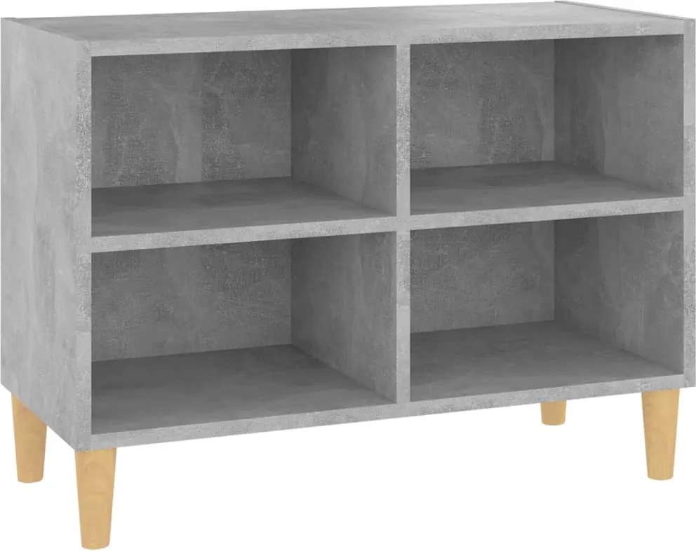 vidaXL betonszürke TV-szekrény tömör falábakkal 69,5 x 30 x 50 cm