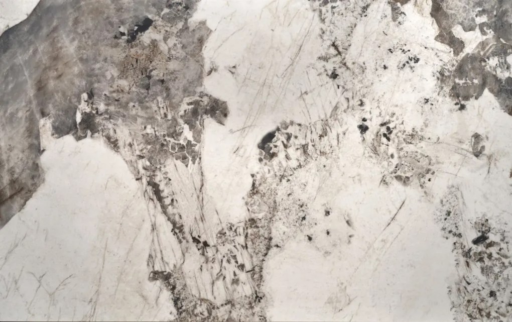 Fernando bővíthető étkezőasztal – fehér márvány / fekete 160 - 240 cm