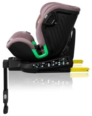 Lionelo HARMONY i-Size 40-150 cm forgatható autósülés alapzattal, rózsaszín