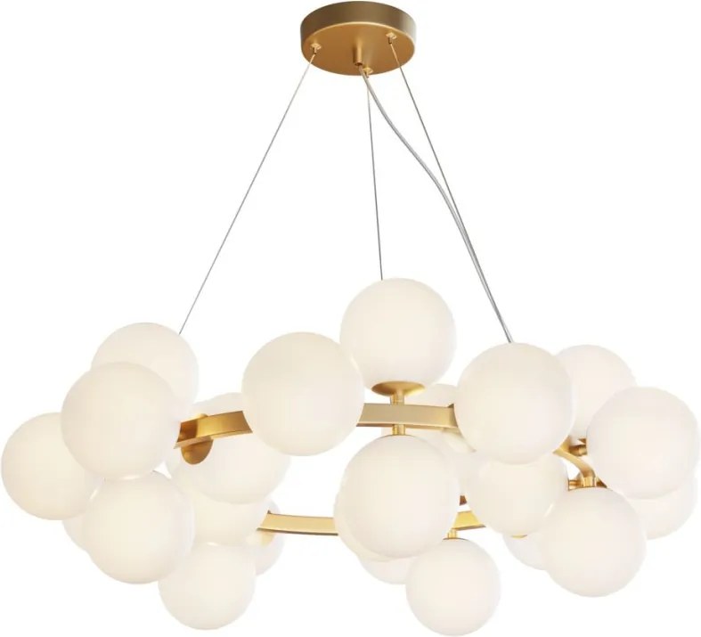 MAYTONI MOD545PL-25BS DALLAS Modern Led Függesztett Lámpa Matt Fehér, Arany G9 IP20