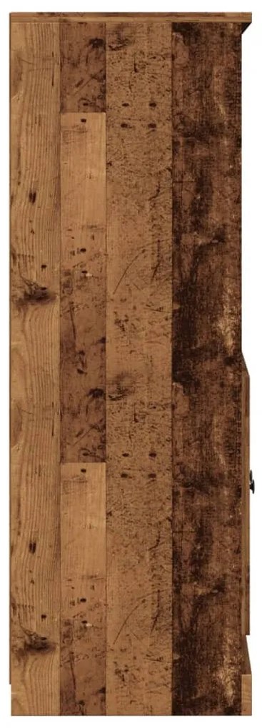 antik fa színű szerelt fa magasszekrény 60x35,5x103,5 cm
