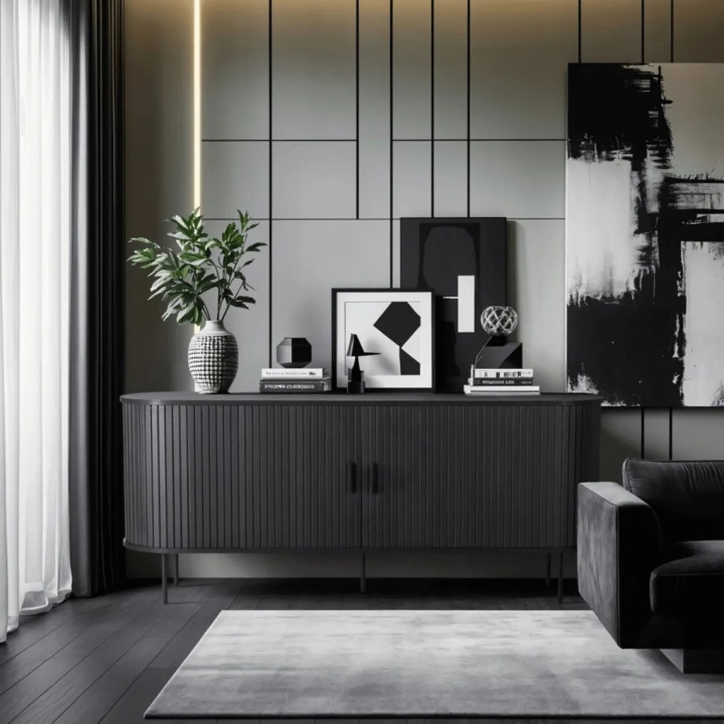 Komoda TRISH 180 czarny