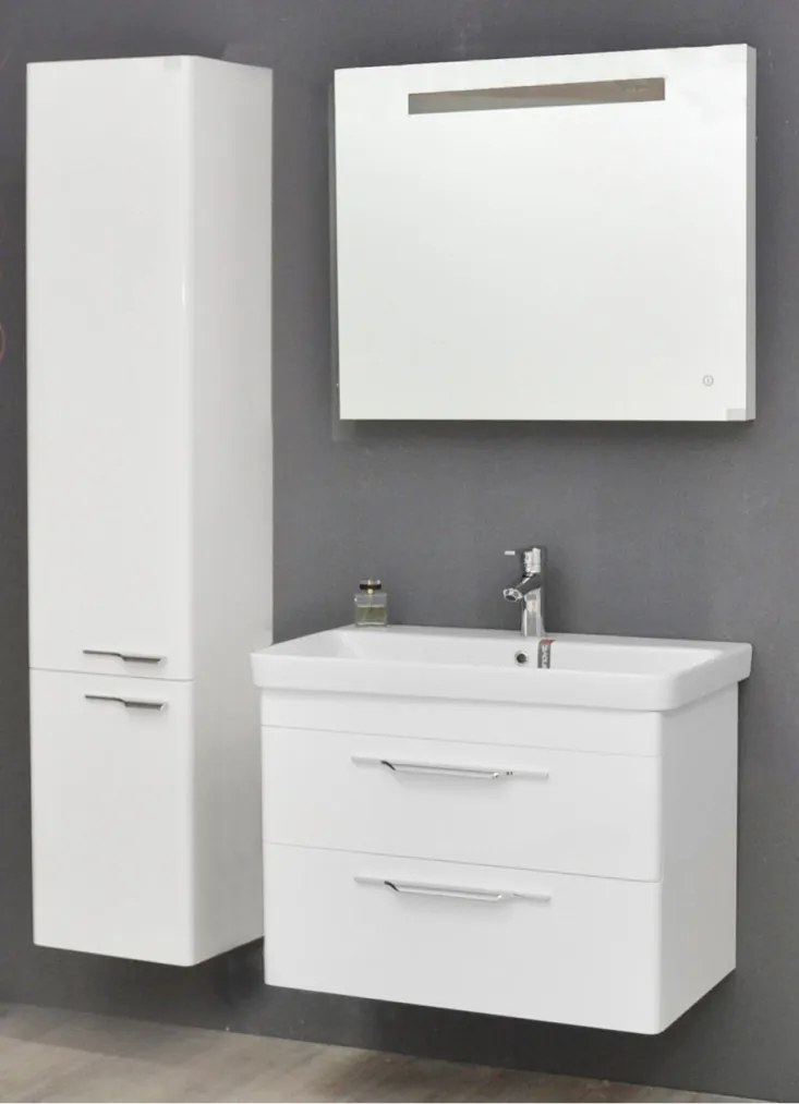 TMP LUX 80 fali fürdőszobabútor - Sanovit LUXURY - 11080 mosdóval - 80,5 x 46 cm