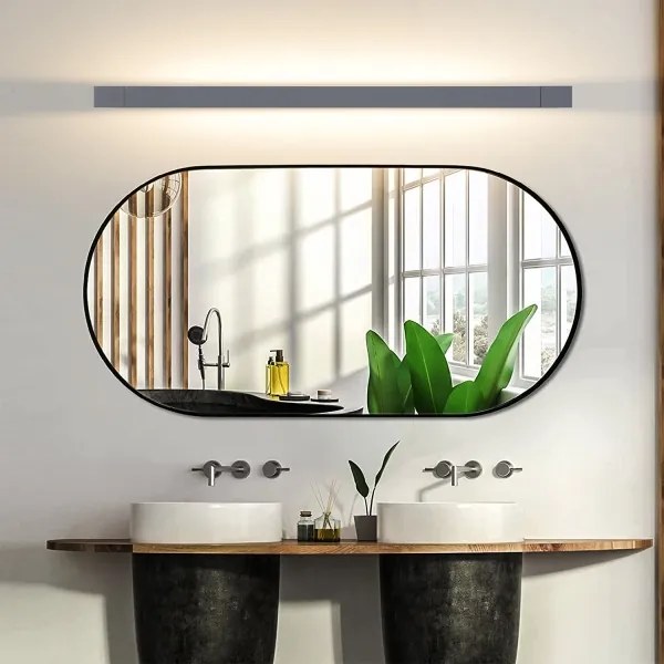 Brilagi - LED fürdőszobai tükörvilágítás AQUA LINE LED/24W/230V 90 cm IP44 antracit