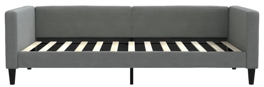sötétszürke kihúzható szövet heverő 100 x 200 cm