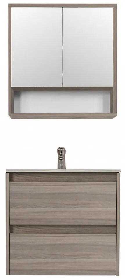 Porto 60 komplett fürdőszoba bútor rauna szil színben