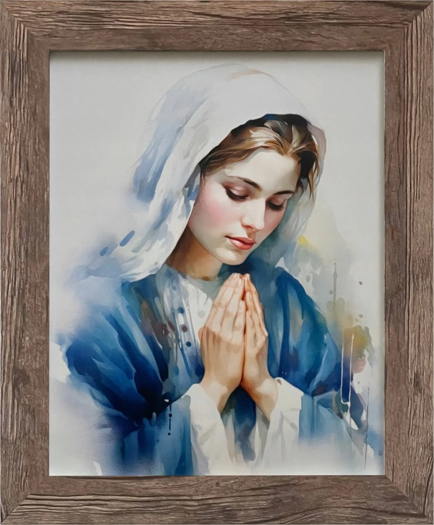 Vászonkép 30x25 Szűz Mária Tölgyfa Keret