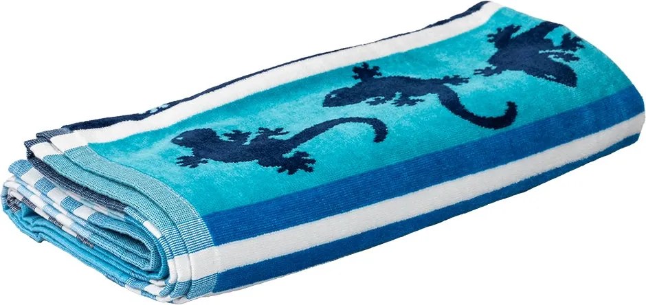 CRAZY GEKKO Strandtörölköző türkiz 165x90cm