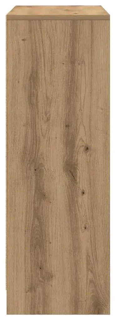 kézműves tölgy komód fiókokkal és ajtókkal 73x31x90 cm