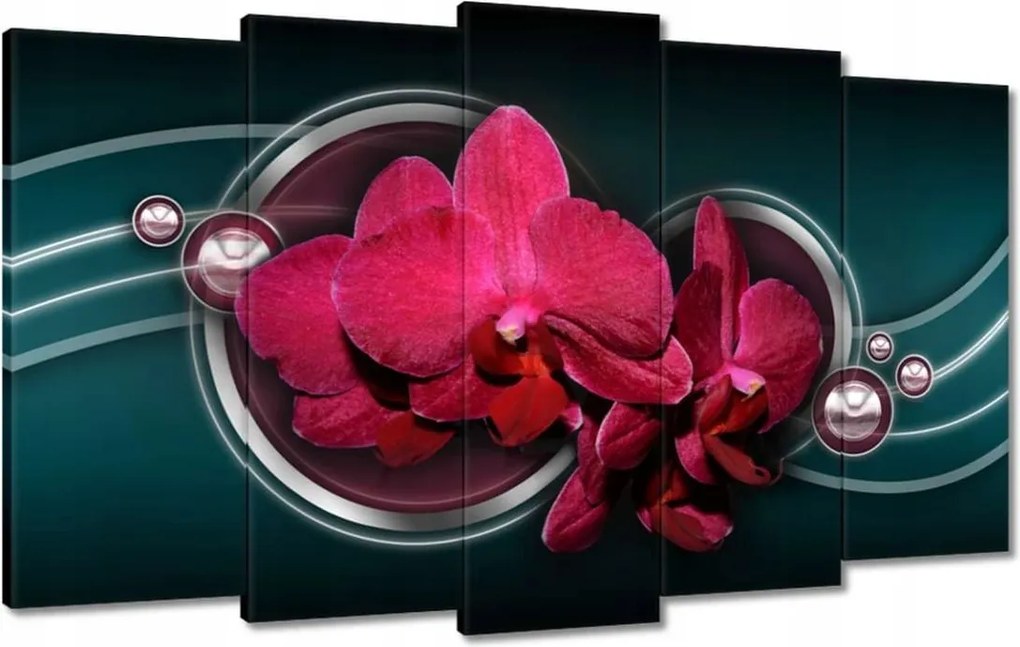 Vászonkép 100x60 Lila orchidea