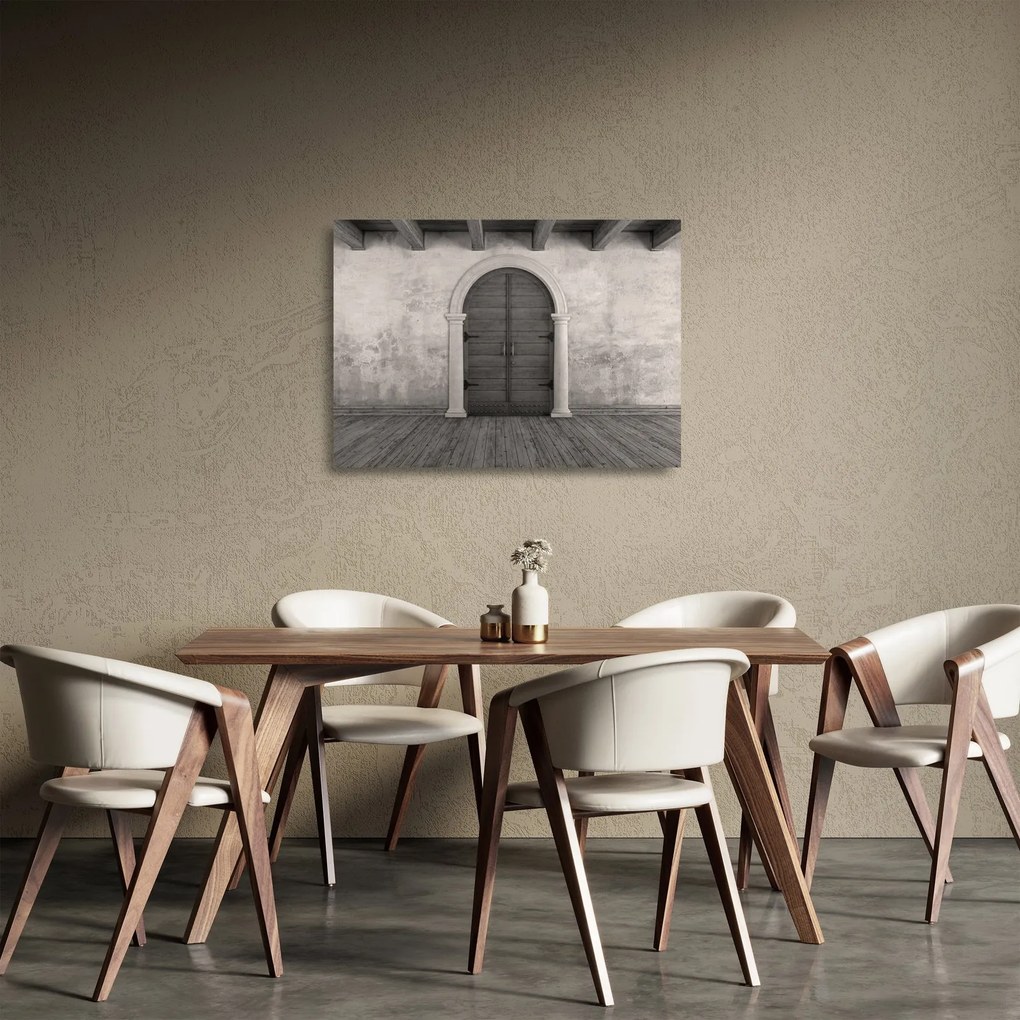 Kép - Titokzatos ajtó (üvegen) (70x50 cm)