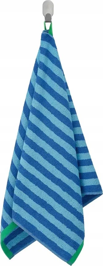 Ikea kéztörlő Slanhostmal élénk/világoskék csíkos 50x100cm
