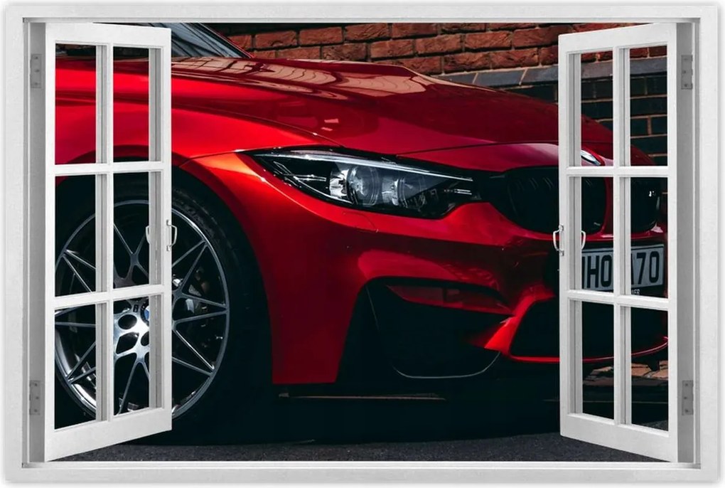 Poszterek 90x60 Piros Bmw Autó