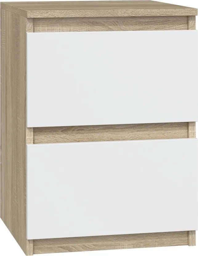 Éjjeliszekrény Malwa M2 Fehér Sonoma