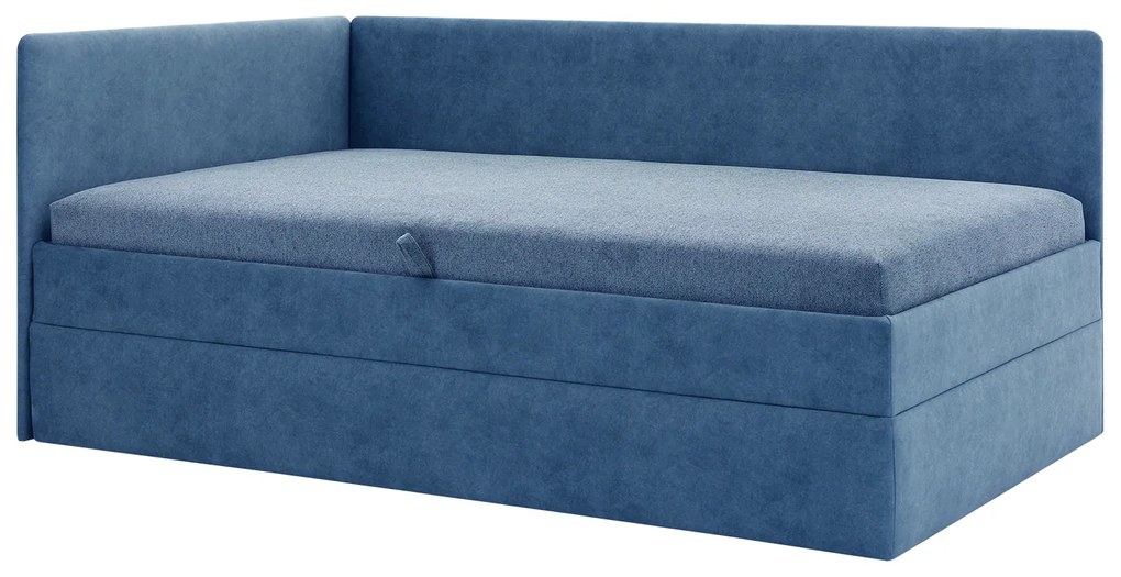 Egyszemélyes ágy 110 cm Optoman (kék) (ágyráccsal és matraccal) (tárolóhellyel). Akció -14%. 1098580