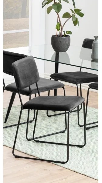 Étkezőszék COLE 1 db söt. szürke