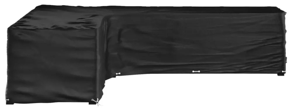 L-alakú kerti bútorhuzat 20 fűzőlyukkal 300 x 300 x 70 cm