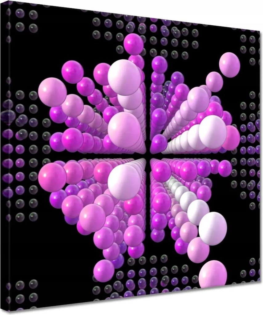 Vászonkép 30x30 Lila Mátrix