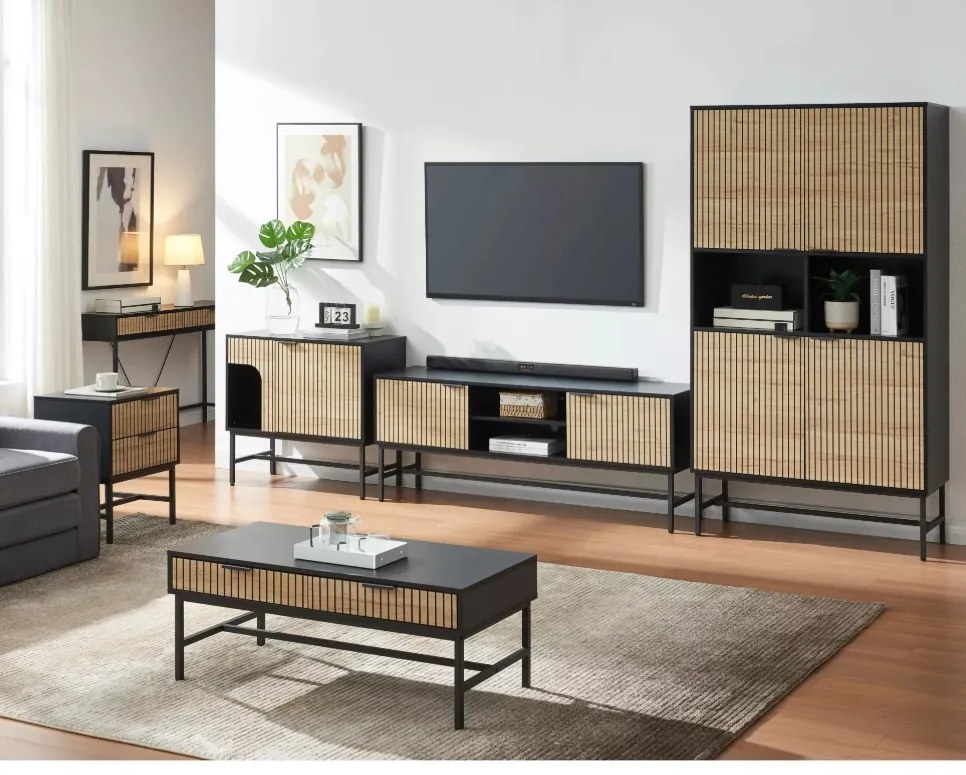 Mago R1 szekrény tölgy / fekete