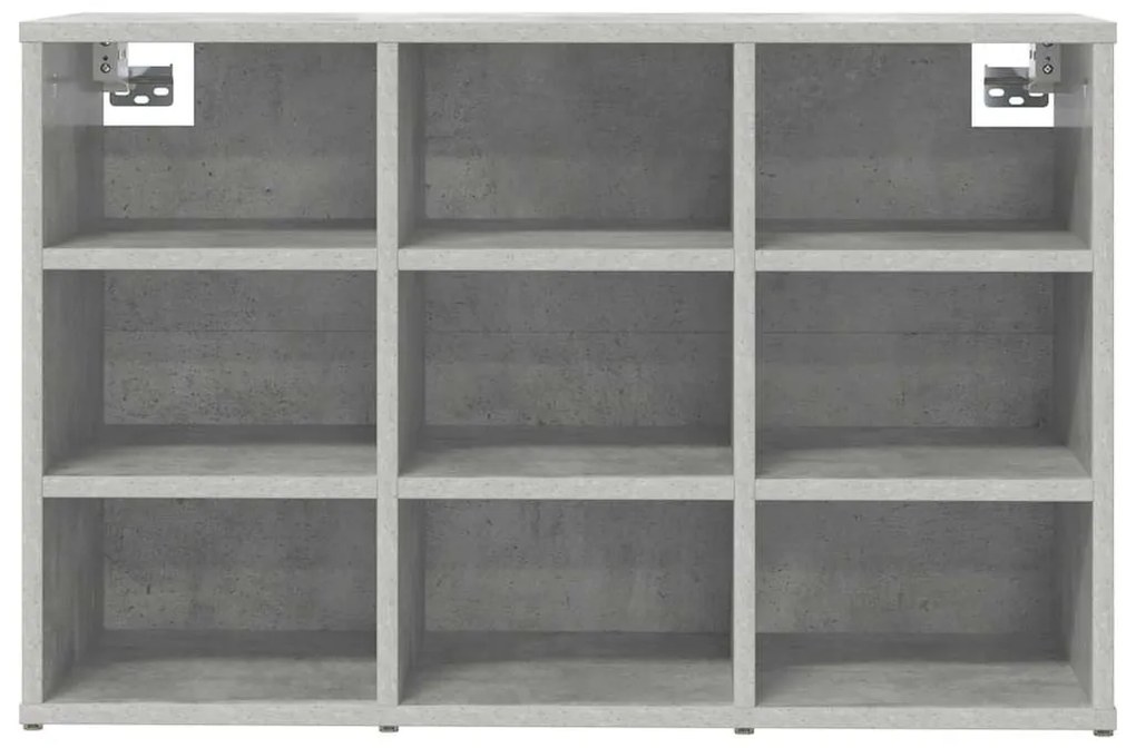 Cipősszekrény polcokkal Beton szürke 77.5 x 30 x 51 cm Faanyag