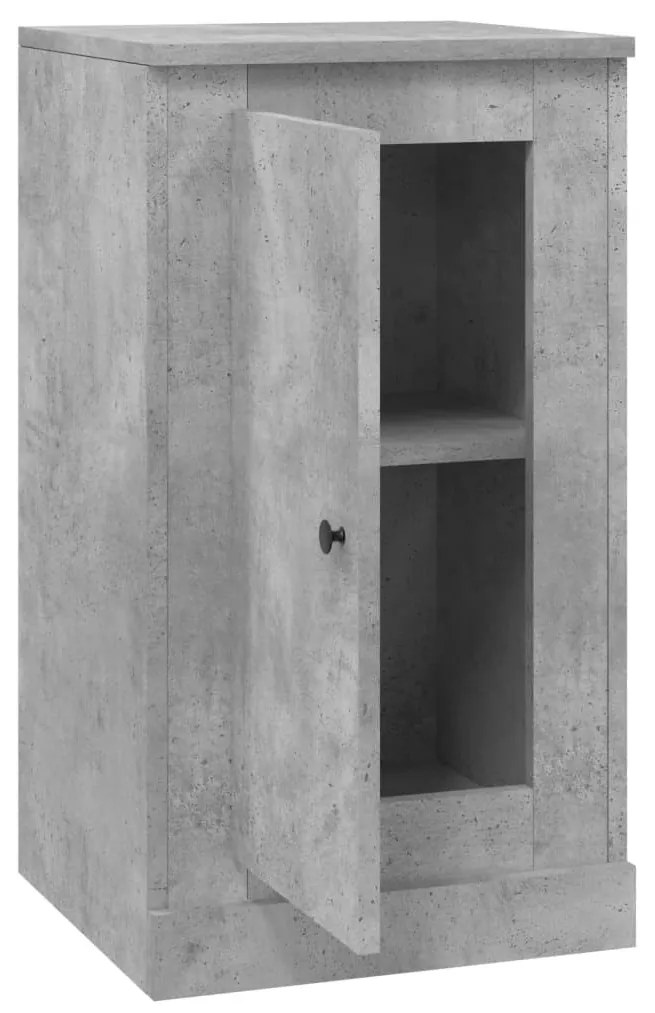 betonszürke szerelt fa tálalószekrény 37,5x35,5x67,5 cm