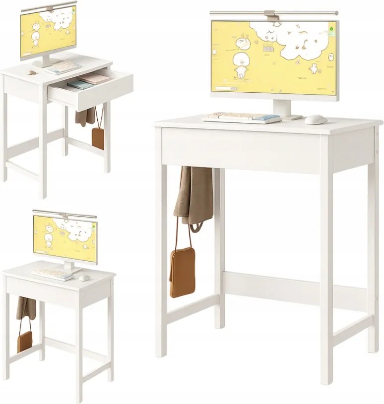 Számítógép Asztal Gyerek Asztal Kis Asztal 1 Fiókkal Modern 60CM