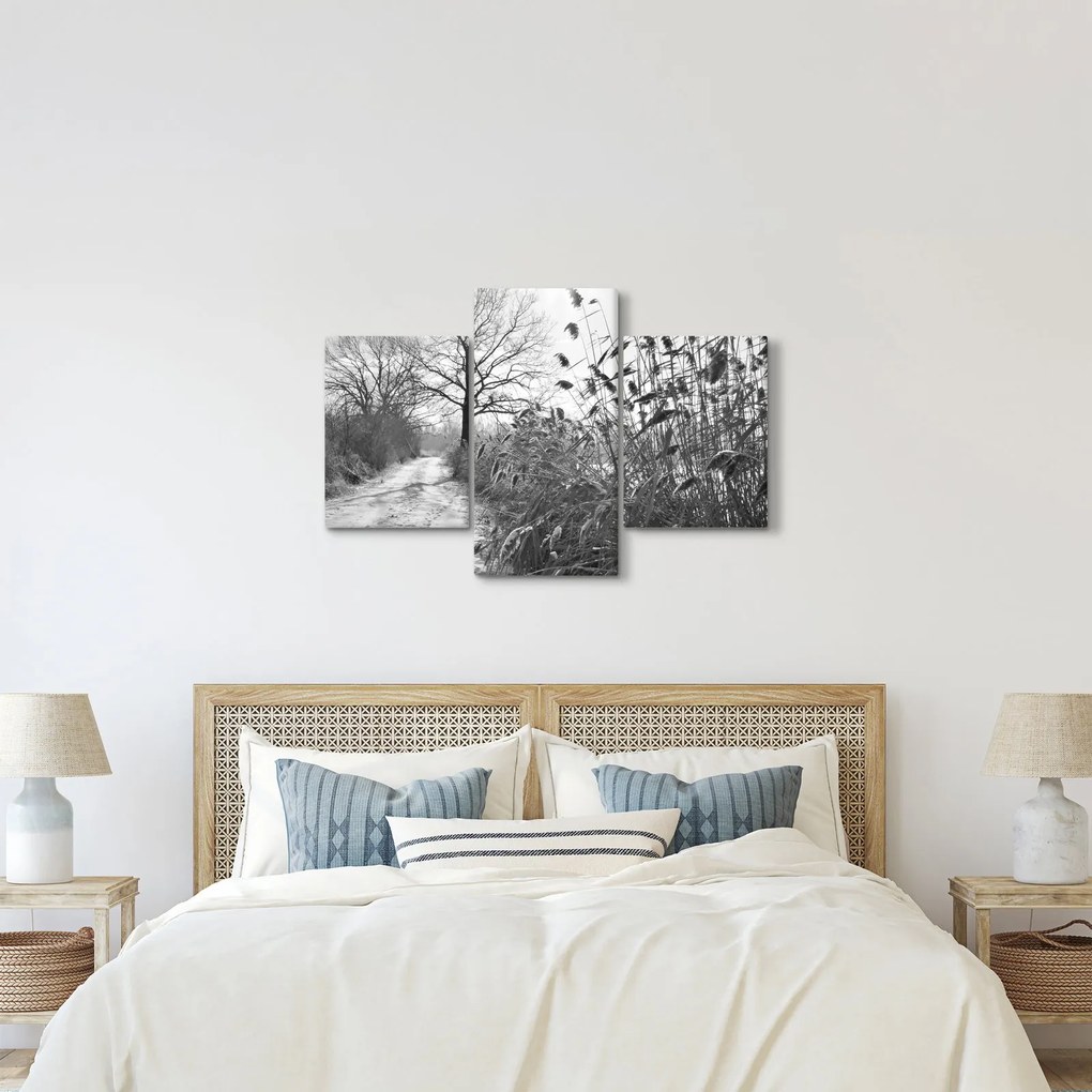 Kép - Mezők télen (90x60 cm)