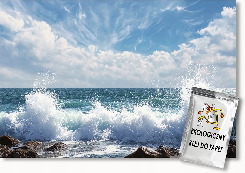 Fotótapéta Flizelina Tájkép Víz Tengerpart Óceán Hullámok 250x175 ragasztó