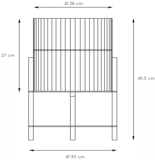 Lucide 03540/01/72 - JANTINE asztali lámpa 1xE27/40W/230V