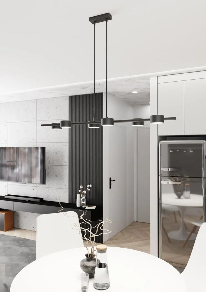 Emibig modern függeszték sora fekete emi1440/6