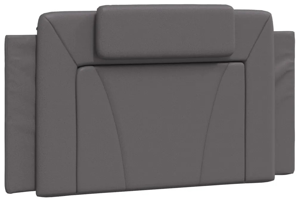 szürke ágykeret Viana LED-ekkel matrac nélkül 100 x 200 cm