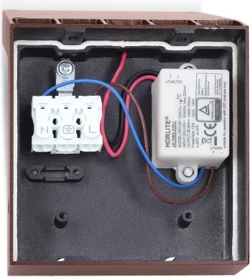 BRILAGI - RIANO LED/8W/230V kültéri fali lámpatest barna IP65