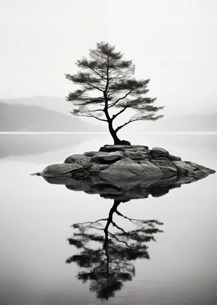 Poszter 64x90cm Magányos fa