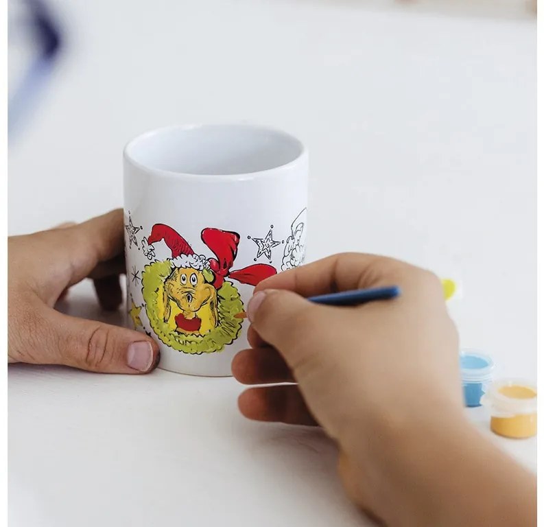 A Grincs Dr Seuss festhető porcelán bögre 235 ml Díszdobozban