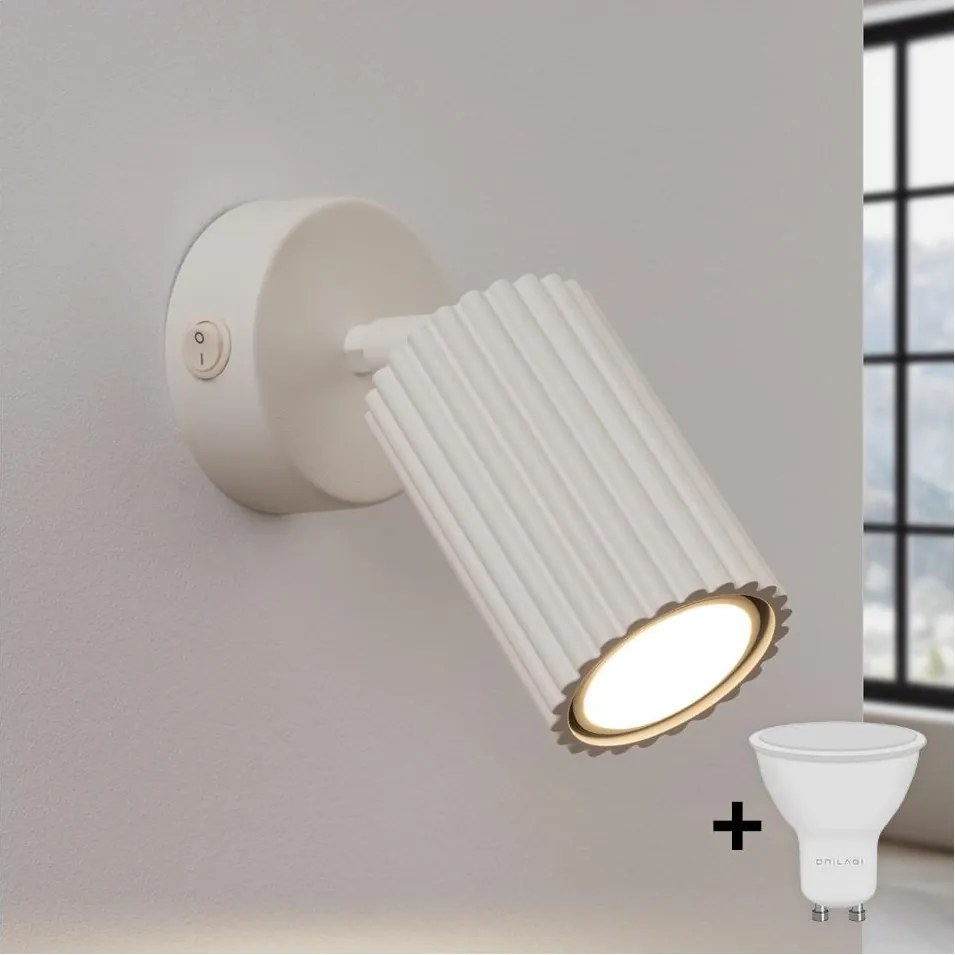 Brilagi - LED fali spotlámpa CRESTO 1xGU10/10W/230V krémszínű