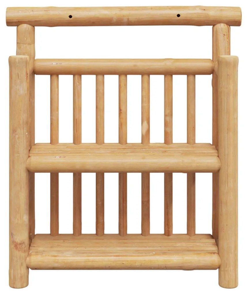 Falipolc 2 szintes 40x13x44 cm Bambusz