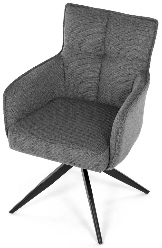 Étkezőszék-készlet visszahúzható mechanizmussalDCH-P3170 GREY2, 2 db
