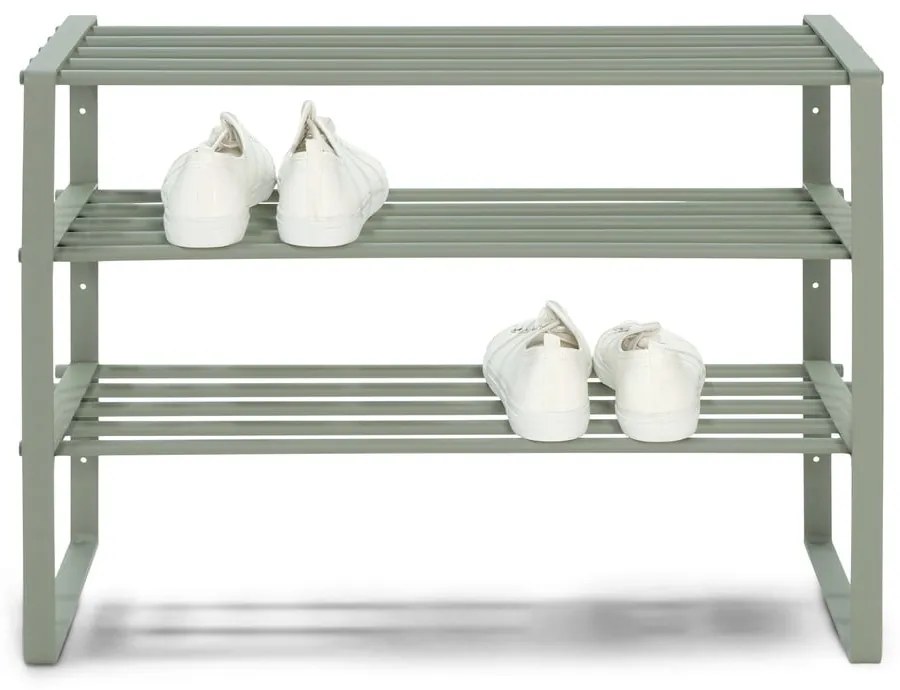 Szürkészöld fém cipőtartó 70x48,5x29 cm Rex – Spinder Design