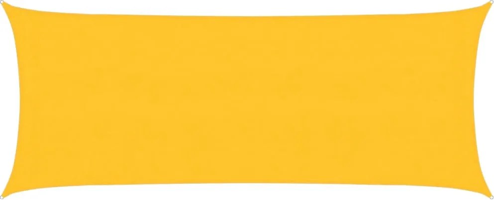 vidaXL sárga HDPE napvitorla 160 g/m² 2 x 5 m