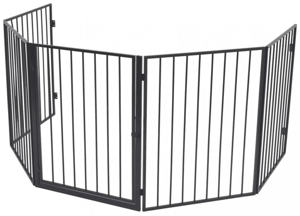 fekete acél kandallórács háziállatoknak