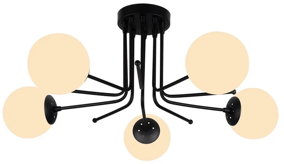 Star fekete mennyezeti lámpa, magasság 34 cm - Squid Lighting