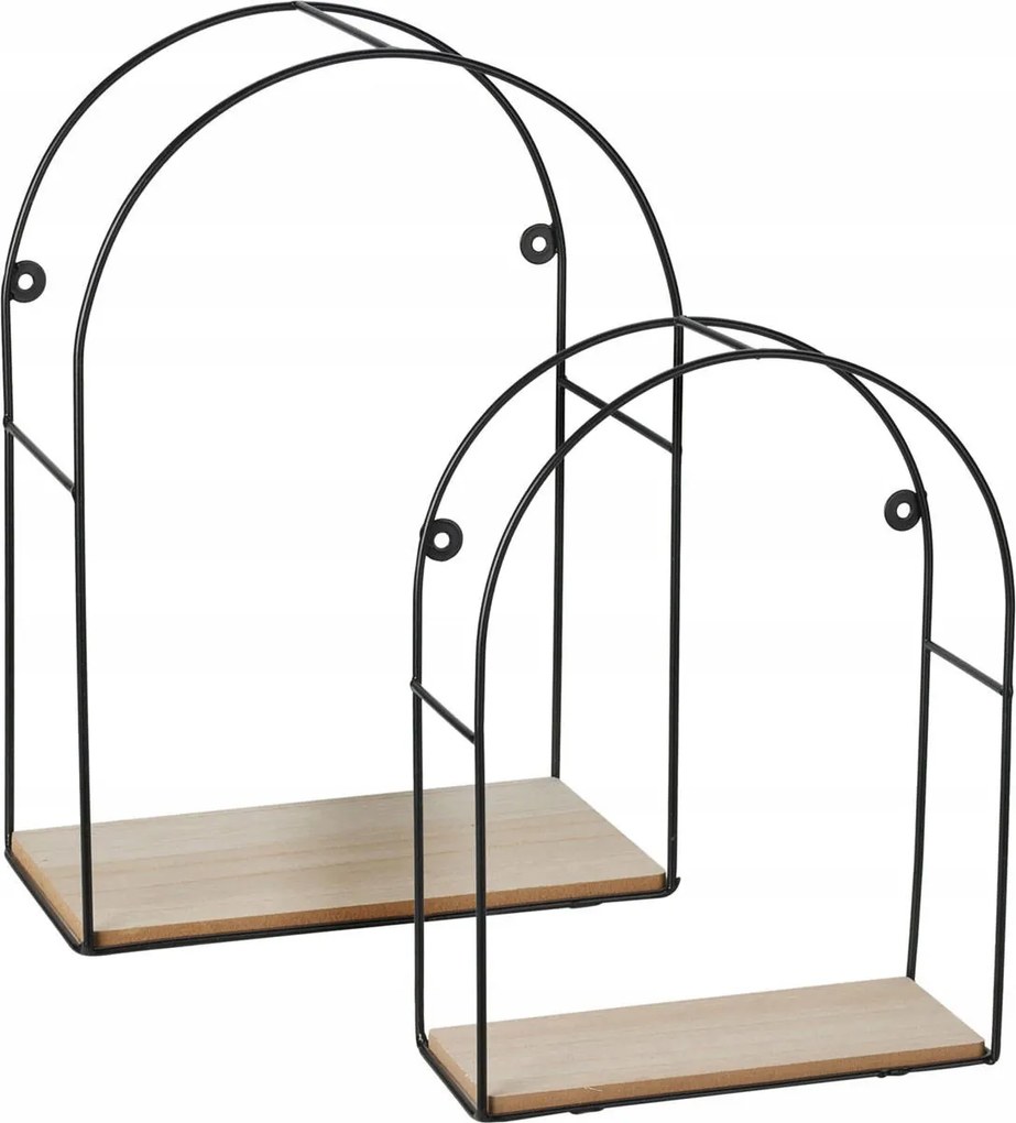 Dekorációs Polcok falra 2 méret fém