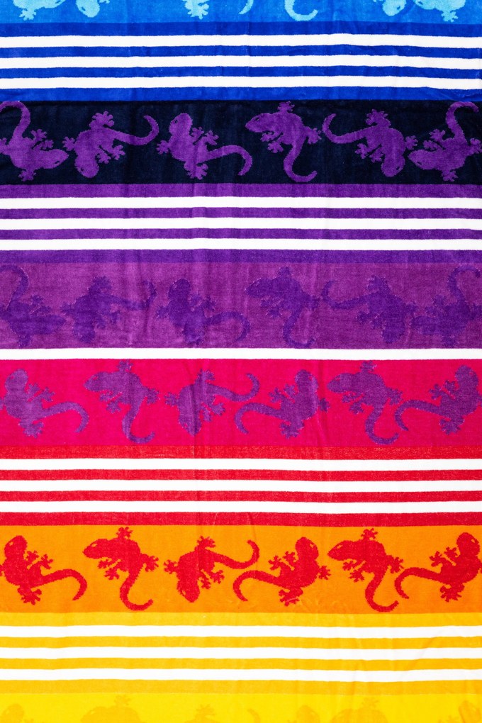 CRAZY GEKKO Strandtörölköző szivárvány 165x90cm