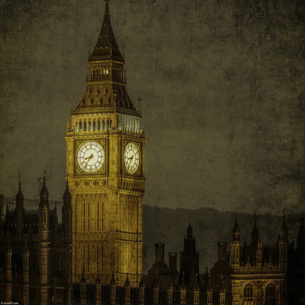 Poszter 30x30cm Big Ben Londonban, Assaf Frank